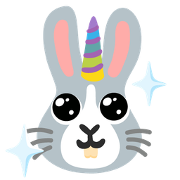 Unicorn and Rabbit face