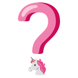 Unicorn and Red question mark