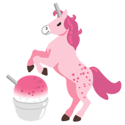 Unicorn and Shaved ice
