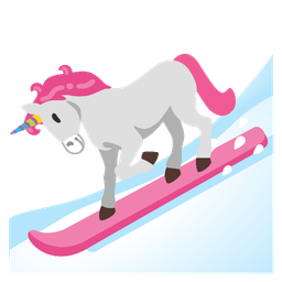 Unicorn and Skis