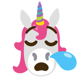 Unicorn and Sleepy face