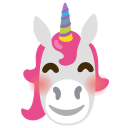 Unicorn and Smiling face with smiling eyes