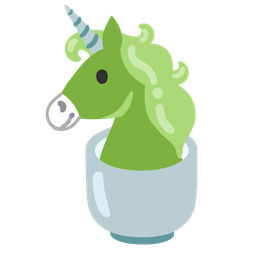 Unicorn and Teacup without handle