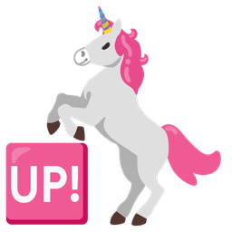 Unicorn and UP! button