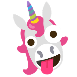 Unicorn and Zany face