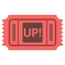 UP! button and admission tickets