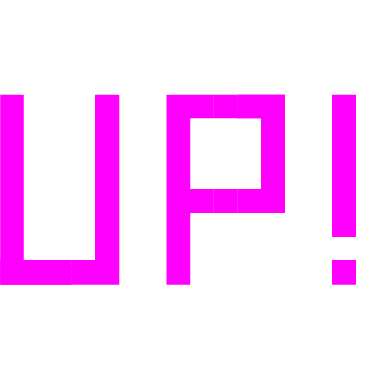 UP! button and alien monster