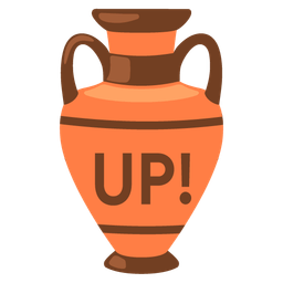 UP! button and amphora