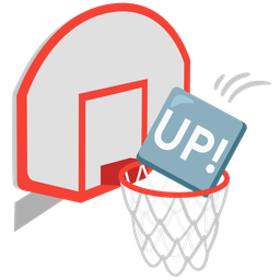 UP! button and basketball