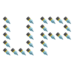 UP! button and black nib