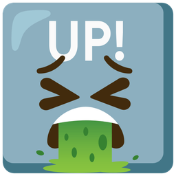 UP! button and face vomiting