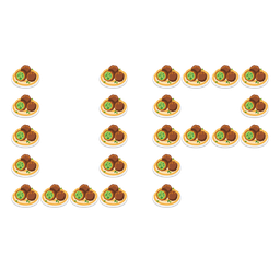 UP! button and falafel