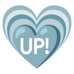 UP! button and growing heart