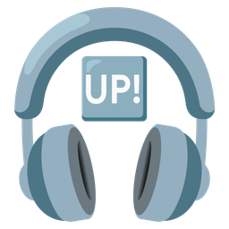 UP! button and headphone