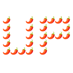 UP! button and hot pepper