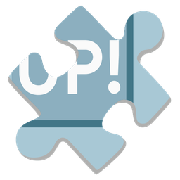 UP! button and puzzle piece