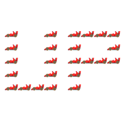 UP! button and racing car