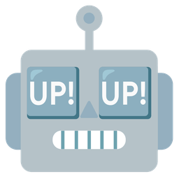 UP! button and robot