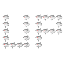 UP! button and shark