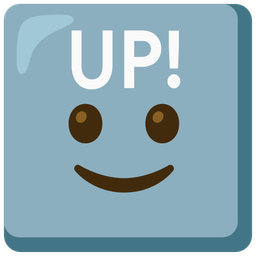 UP! button and Slightly smiling face