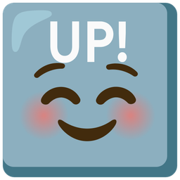 UP! button and Smiling face