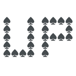 UP! button and spade suit