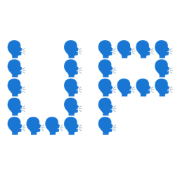 UP! button and speaking head