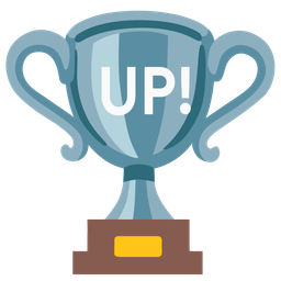 UP! button and trophy