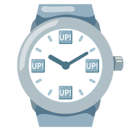 UP! button and watch