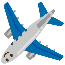 upside-down face and airplane