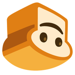 upside-down face and bread