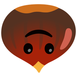 upside-down face and chestnut