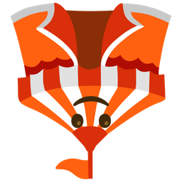 upside-down face and circus tent