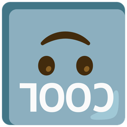 upside-down face and COOL button