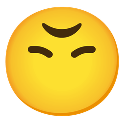 upside-down face and disappointed face