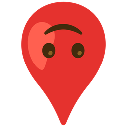 upside-down face and drop of blood