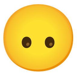 upside-down face and face without mouth