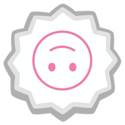 upside-down face and fish cake with swirl