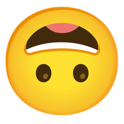 Upside-down face and Grinning face