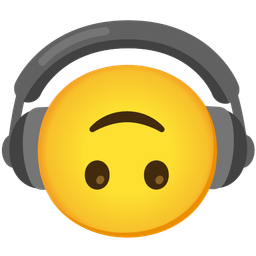 upside-down face and headphone