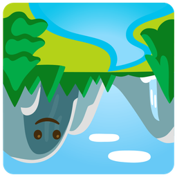 upside-down face and national park