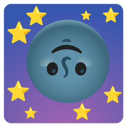 upside-down face and new moon face