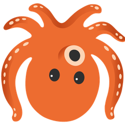 upside-down face and octopus