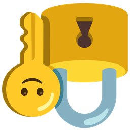 upside-down face and old key