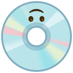 upside-down face and optical disk