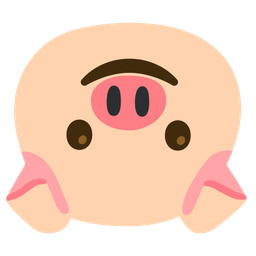 upside-down face and pig face