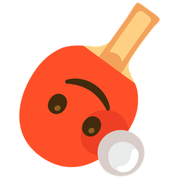 upside-down face and ping pong