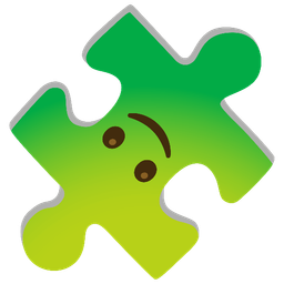 upside-down face and puzzle piece