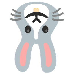 upside-down face and rabbit face