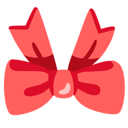 upside-down face and ribbon